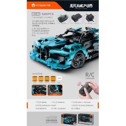 IM.MASTER QIHUI 8046 non  SIÊU XE BUGATTI bộ đồ chơi xếp lắp ráp ghép mô hình  Kỹ Thuật Công Nghệ Cao Mô Hình Phương Tiện 526 khối