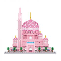 FUN IMAGINATION LZ8188 8188 non  NHÀ THỜ HỒI GIÁO MÀU HỒNG ??? PUTRAJAYA MALAYSIA bộ đồ chơi xếp lắp ráp ghép mô hình Buildings MASJID PUTRA 5930 khối