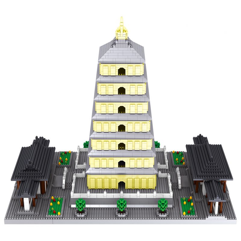 FUN IMAGINATION LZ8185 8185 non  CHÙA NGỖNG LỚN THIỂM TÂY AN bộ đồ chơi xếp lắp ráp ghép mô hình Buildings 4925 khối