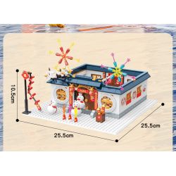 MICHELLE ICE CITY XWZB-22026 22026 XWZB22026 non  VUA TUYẾT CHÚC MỪNG NĂM MỚI bộ đồ chơi xếp lắp ráp ghép mô hình Chinese Traditional Festivals Lễ Hội Cổ Truyền