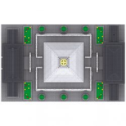 FUN IMAGINATION LZ8185 8185 non  CHÙA NGỖNG LỚN THIỂM TÂY AN bộ đồ chơi xếp lắp ráp ghép mô hình Buildings 4925 khối