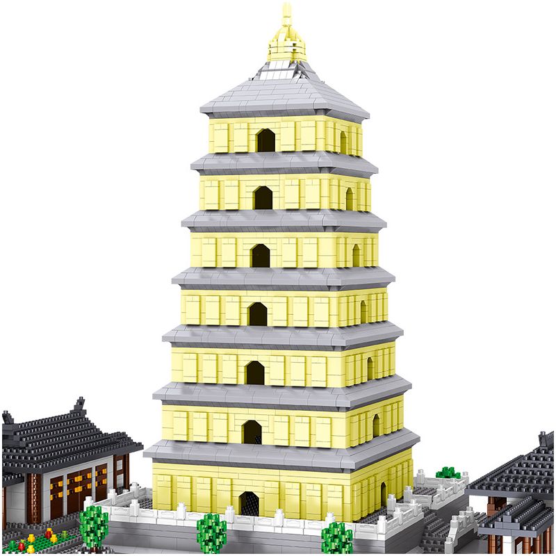 FUN IMAGINATION LZ8185 8185 non  CHÙA NGỖNG LỚN THIỂM TÂY AN bộ đồ chơi xếp lắp ráp ghép mô hình Buildings 4925 khối