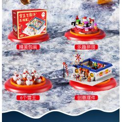 MICHELLE ICE CITY XWZB-22026 22026 XWZB22026 non  VUA TUYẾT CHÚC MỪNG NĂM MỚI bộ đồ chơi xếp lắp ráp ghép mô hình Chinese Traditional Festivals Lễ Hội Cổ Truyền