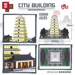 FUN IMAGINATION LZ8185 8185 non  CHÙA NGỖNG LỚN THIỂM TÂY AN bộ đồ chơi xếp lắp ráp ghép mô hình Buildings 4925 khối