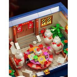 MICHELLE ICE CITY XWZB-22026 22026 XWZB22026 non  VUA TUYẾT CHÚC MỪNG NĂM MỚI bộ đồ chơi xếp lắp ráp ghép mô hình Chinese Traditional Festivals Lễ Hội Cổ Truyền