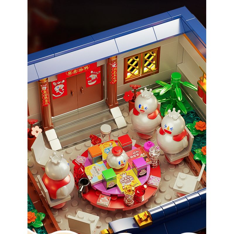 MICHELLE ICE CITY XWZB-22026 22026 XWZB22026 non  VUA TUYẾT CHÚC MỪNG NĂM MỚI bộ đồ chơi xếp lắp ráp ghép mô hình Chinese Traditional Festivals Lễ Hội Cổ Truyền