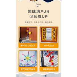 MICHELLE ICE CITY XWZB-22026 22026 XWZB22026 non  VUA TUYẾT CHÚC MỪNG NĂM MỚI bộ đồ chơi xếp lắp ráp ghép mô hình Chinese Traditional Festivals Lễ Hội Cổ Truyền