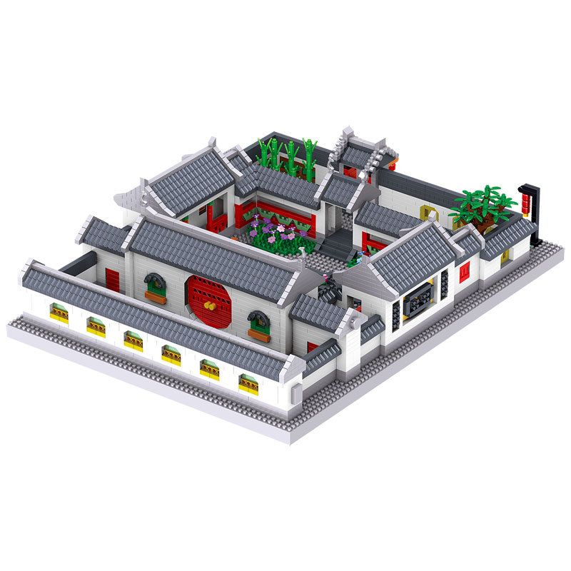 FUN IMAGINATION LZ8055 8055 non  SÂN NHÀ bộ đồ chơi xếp lắp ráp ghép mô hình Buildings 5018 khối