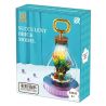 QIZHILE 92033 non  DÂY CẦU VỒNG bộ đồ chơi xếp lắp ráp ghép mô hình SUCCULENT BRICK MODEL RAINBOW MONEY STRING 124 khối