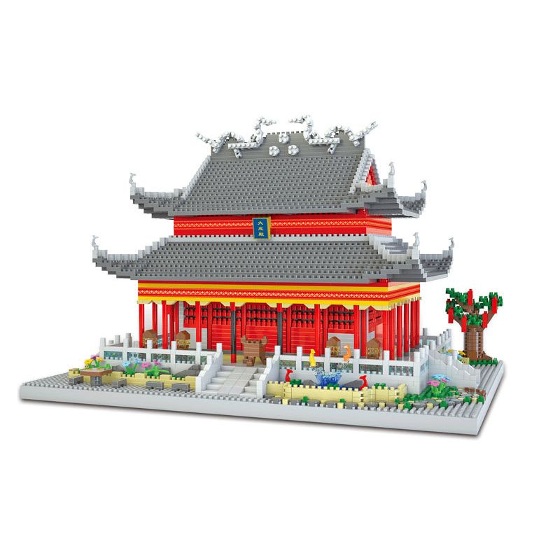 FUN IMAGINATION LZ8054 8054 non Lego ĐỀN THỜ KHỔNG TỬ NAM KINH bộ đồ chơi xếp lắp ráp ghép mô hình Buildings