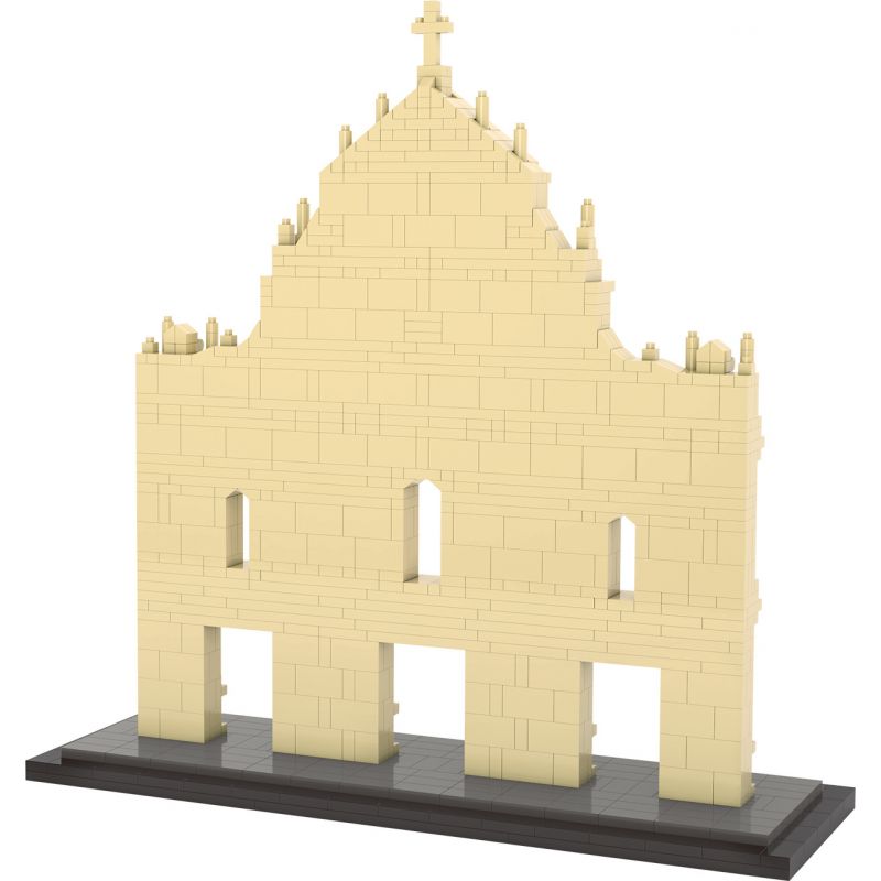 FUN IMAGINATION LZ8053 8053 non  TÀN TÍCH THÁNH PAUL ??? MA CAO bộ đồ chơi xếp lắp ráp ghép mô hình Buildings RUINS OF ST PAUL 1387 khối