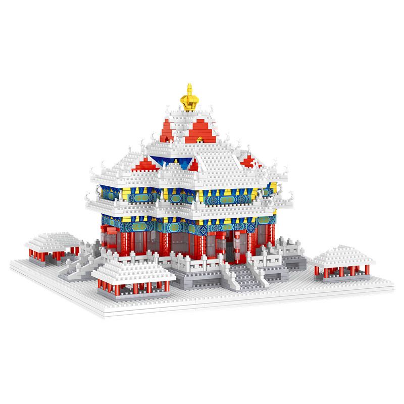 FUN IMAGINATION LZ8051 8051 non Lego THÁP PHÁO TUYẾT bộ đồ chơi xếp lắp ráp ghép mô hình Buildings 2483 khối