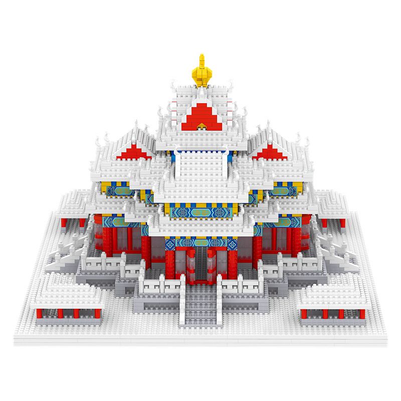 FUN IMAGINATION LZ8051 8051 non  THÁP PHÁO TUYẾT bộ đồ chơi xếp lắp ráp ghép mô hình Buildings 2483 khối