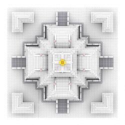 FUN IMAGINATION LZ8051 8051 non  THÁP PHÁO TUYẾT bộ đồ chơi xếp lắp ráp ghép mô hình Buildings 2483 khối