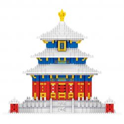 FUN IMAGINATION LZ8050 8050 non  NGÔI ĐỀN TUYẾT CỦA THIÊN ĐƯỜNG bộ đồ chơi xếp lắp ráp ghép mô hình Buildings TEMPLE OF HEAVEN 2641 khối
