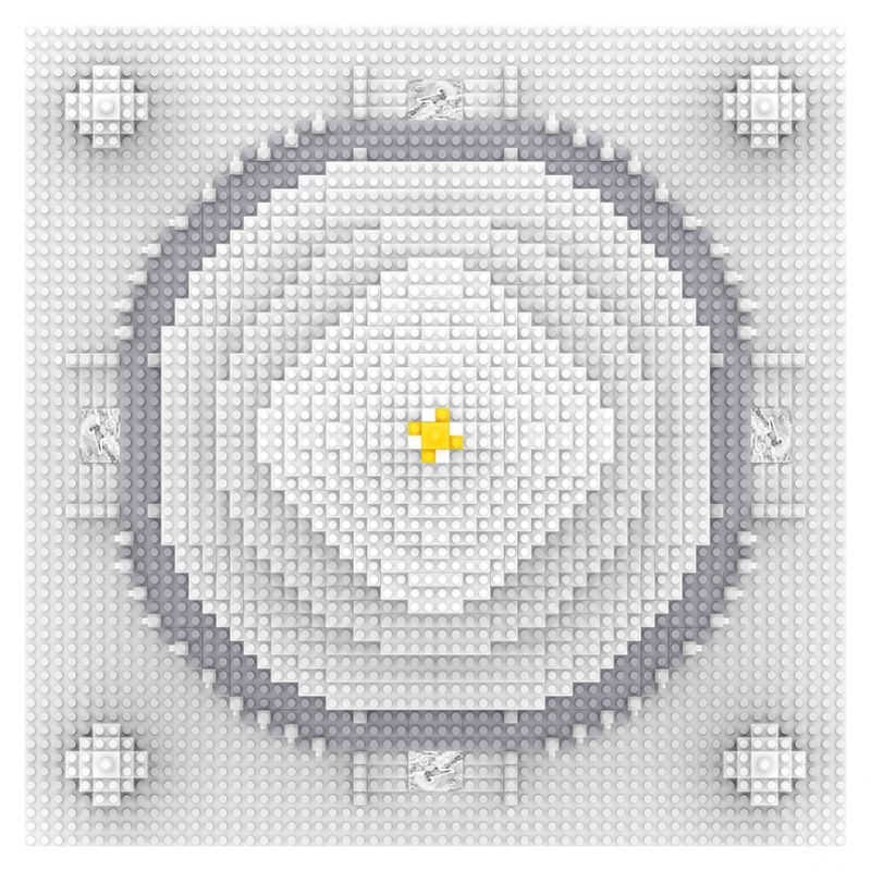 FUN IMAGINATION LZ8050 8050 non  NGÔI ĐỀN TUYẾT CỦA THIÊN ĐƯỜNG bộ đồ chơi xếp lắp ráp ghép mô hình Buildings TEMPLE OF HEAVEN 2641 khối