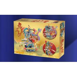 LINOOS LN7042 7042 non  RỒNG VÀ PHƯỢNG bộ đồ chơi xếp lắp ráp ghép mô hình Chinese Traditional Festivals Lễ Hội Cổ Truyền 1520 khối