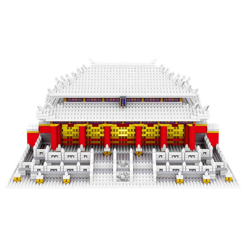 FUN IMAGINATION LZ8049 8049 non  PHONG CẢNH TUYẾT ĐÀI LOAN bộ đồ chơi xếp lắp ráp ghép mô hình Buildings HALL OF SUPREME HARMONY 2406 khối