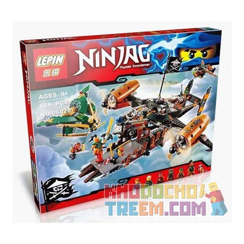 NOT Lego MISFORTUNE'S KEEP 70605 LARI/BELA 10462 LELE 79233 LEPIN 06028 xếp lắp ráp ghép mô hình TẤN CÔNG TÀU BAY HẢI TẶC NỖI BẤT HẠNH GIỮ LẠI The Lego Ninjago Movie Ninja Lốc Xoáy 754 khối