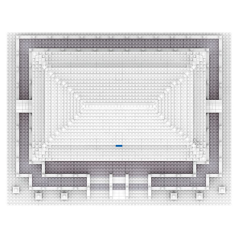 FUN IMAGINATION LZ8049 8049 non  PHONG CẢNH TUYẾT ĐÀI LOAN bộ đồ chơi xếp lắp ráp ghép mô hình Buildings HALL OF SUPREME HARMONY 2406 khối