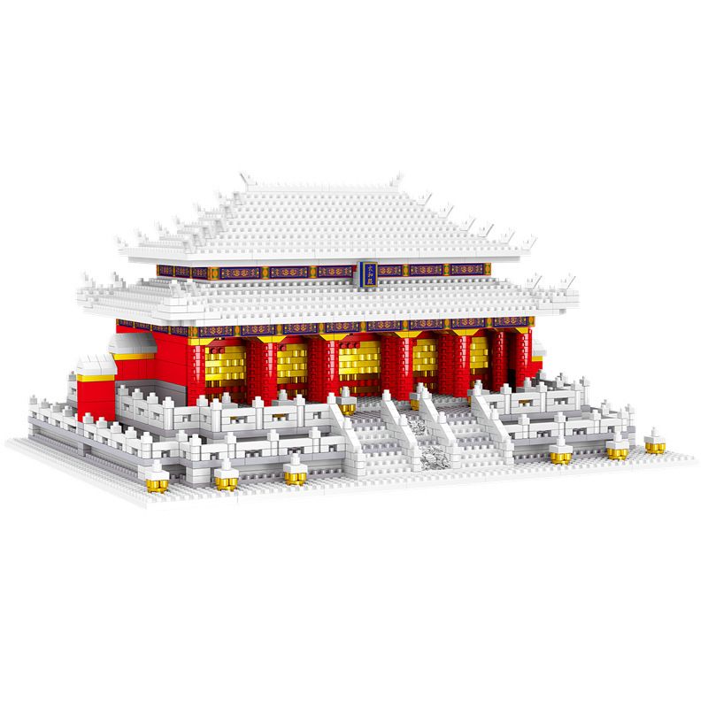 FUN IMAGINATION LZ8049 8049 non  PHONG CẢNH TUYẾT ĐÀI LOAN bộ đồ chơi xếp lắp ráp ghép mô hình Buildings HALL OF SUPREME HARMONY 2406 khối