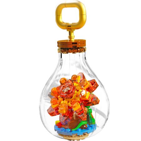 QIZHILE 92024 non  MÙA HÈ bộ đồ chơi xếp lắp ráp ghép mô hình SUCCULENT BRICK MODEL SUMMER 115 khối