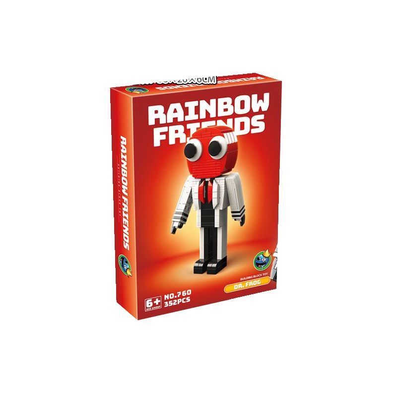 RENZAIMA 760 non  BẠN ĐỎ bộ đồ chơi xếp lắp ráp ghép mô hình Rainbow  DR. FROG 352 khối