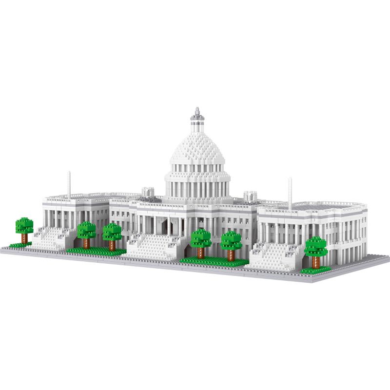 FUN IMAGINATION LZ8045 8045 non Lego NHÀ TRẮNG bộ đồ chơi xếp lắp ráp ghép mô hình Buildings THE WHITE HOUSE