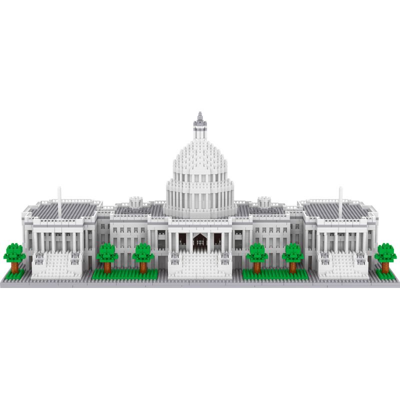 FUN IMAGINATION LZ8045 8045 non  NHÀ TRẮNG bộ đồ chơi xếp lắp ráp ghép mô hình Buildings THE WHITE HOUSE