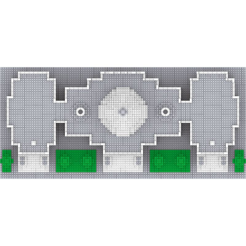 FUN IMAGINATION LZ8045 8045 non  NHÀ TRẮNG bộ đồ chơi xếp lắp ráp ghép mô hình Buildings THE WHITE HOUSE