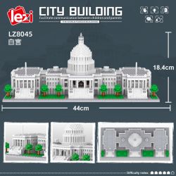 FUN IMAGINATION LZ8045 8045 non  NHÀ TRẮNG bộ đồ chơi xếp lắp ráp ghép mô hình Buildings THE WHITE HOUSE