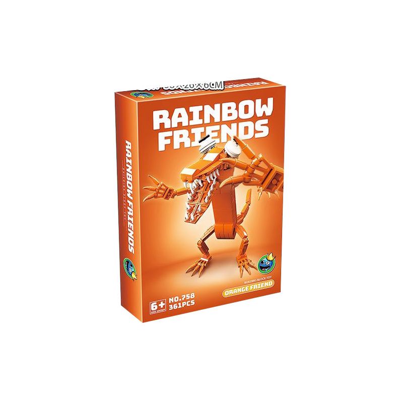 RENZAIMA 758 non  NHỮNG NGƯỜI BẠN MÀU CAM bộ đồ chơi xếp lắp ráp ghép mô hình Rainbow  ORANGE FRIEND 361 khối