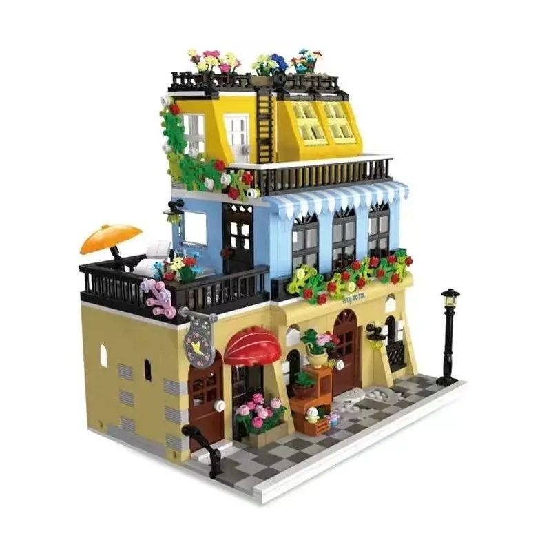 MorkModel 20115 Mork Model 20115 non  KHÁCH SẠN THÀNH PHỐ bộ đồ chơi xếp lắp ráp ghép mô hình City CITY HOTEL BLOCK MODULE 1464 khối