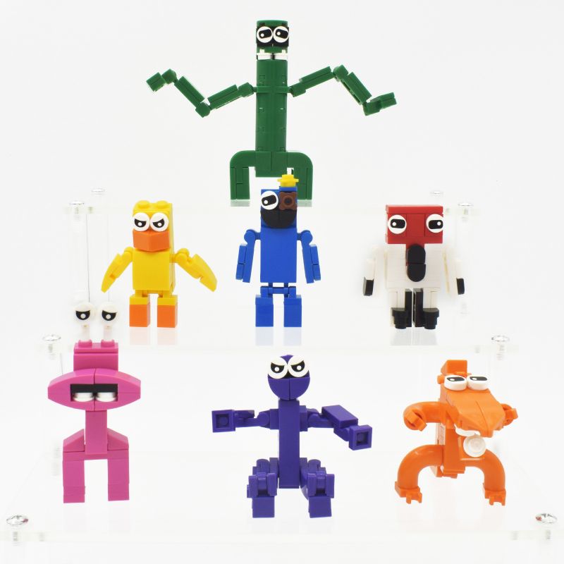 KB300 non Lego CẦU VỒNG BẠN BÈ bộ đồ chơi xếp lắp ráp ghép mô hình Rainbow Friends 247 khối