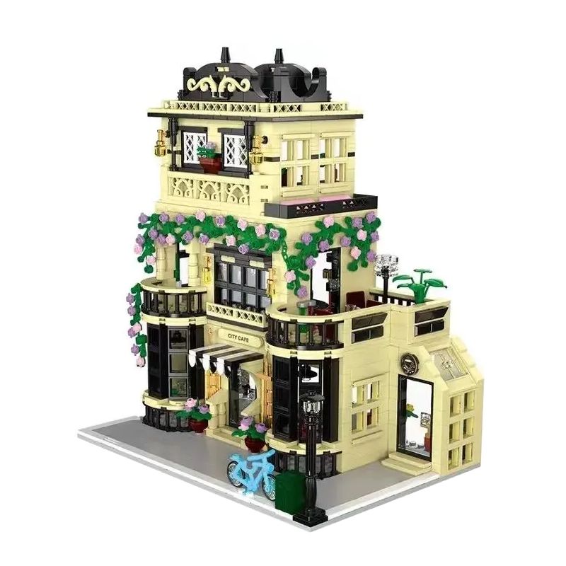 MorkModel 20113 Mork Model 20113 non  QUÁN CÀ PHÊ THÀNH PHỐ bộ đồ chơi xếp lắp ráp ghép mô hình City CITY CAFE BLOCK MODULE 1443 khối