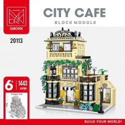 MorkModel 20113 Mork Model 20113 non  QUÁN CÀ PHÊ THÀNH PHỐ bộ đồ chơi xếp lắp ráp ghép mô hình City CITY CAFE BLOCK MODULE 1443 khối