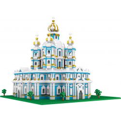 FUN IMAGINATION LZ8042 8042 non  NHÀ THỜ SMOLNY ??? ST PETERSBURG bộ đồ chơi xếp lắp ráp ghép mô hình Buildings SMOLNY MONASTERY 3737 khối