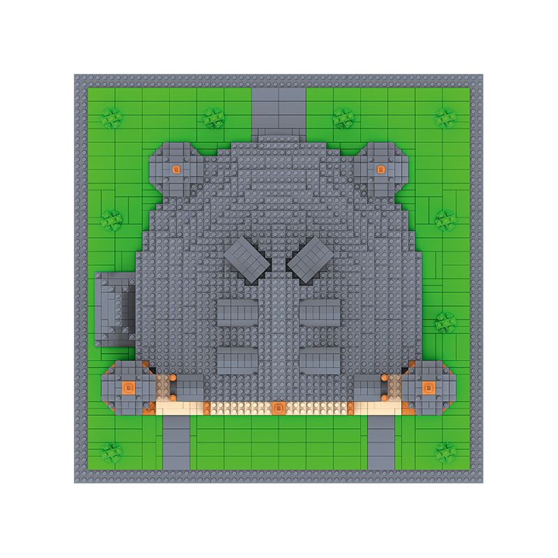 FUN IMAGINATION LZ8038 8038 non  TRƯỜNG ĐẠI HỌC PRINCETON bộ đồ chơi xếp lắp ráp ghép mô hình Buildings PRINCETON UNIVERSITY 2447 khối