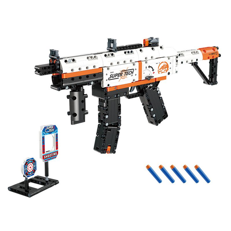 GUDI 70003 non Lego SÚNG TIỂU LIÊN MP5 bộ đồ chơi xếp lắp ráp ghép mô hình 540 khối