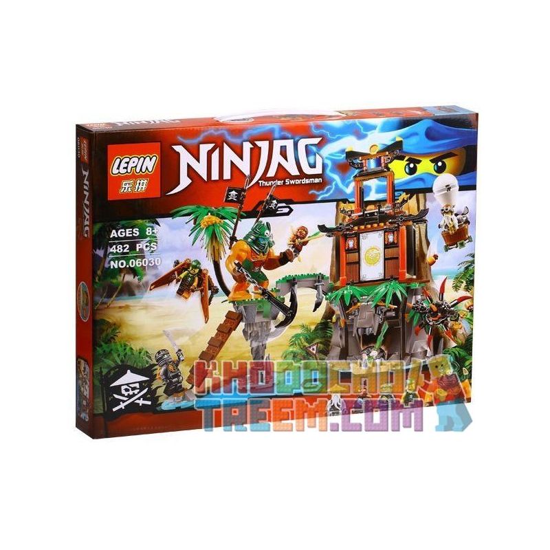 NOT Lego TIGER WIDOW ISLAND 70604 LARI/BELA 10461 LELE 79232 LEPIN 06030 SHENG YUAN/SY 539 SY539 xếp lắp ráp ghép mô hình CUỘC CHIẾN TẠI ĐẢO NHỆN ĐỘC GÓA PHỤ HỔ The Lego Ninjago Movie Ninja Lốc Xoáy 450 khối