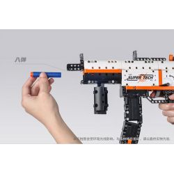 GUDI 70003 non  SÚNG TIỂU LIÊN MP5 bộ đồ chơi xếp lắp ráp ghép mô hình 540 khối