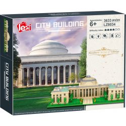 FUN IMAGINATION LZ8034 8034 non  VIỆN CÔNG NGHỆ MASSACHUSETTS bộ đồ chơi xếp lắp ráp ghép mô hình Buildings MASSACHUSETTS INSTITUTE OF TECHNOLOGY 3633 khối