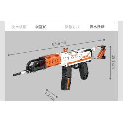 GUDI 70002 non  SÚNG TRƯỜNG TỰ ĐỘNG AK47 bộ đồ chơi xếp lắp ráp ghép mô hình 533 khối GUDI 70002 non  SÚNG TRƯỜNG TỰ ĐỘNG AK47 bộ đồ chơi xếp lắp ráp ghép mô hình 533 khối