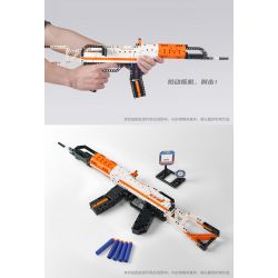 GUDI 70002 non  SÚNG TRƯỜNG TỰ ĐỘNG AK47 bộ đồ chơi xếp lắp ráp ghép mô hình 533 khối GUDI 70002 non  SÚNG TRƯỜNG TỰ ĐỘNG AK47 bộ đồ chơi xếp lắp ráp ghép mô hình 533 khối