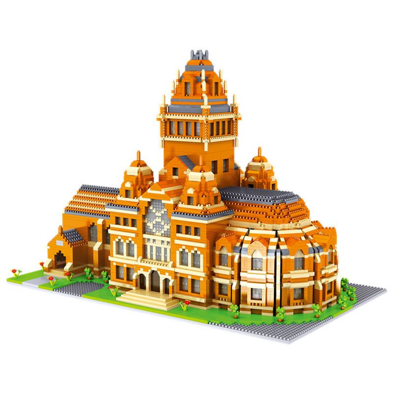 FUN IMAGINATION LZ8033 8033 non Lego ĐẠI HỌC HARVARD bộ đồ chơi xếp lắp ráp ghép mô hình Buildings HARVARD UNIVERSITY 5379 khối