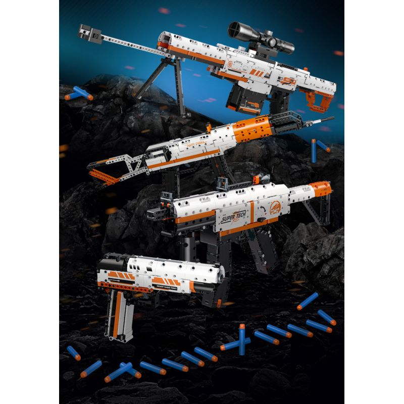 GUDI 70001 non  ĐẠI BÀNG SA MẠC bộ đồ chơi xếp lắp ráp ghép mô hình 345 khối