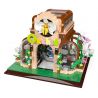 ZHEGAO 00419 non  NHÀ PHONG LAN bộ đồ chơi xếp lắp ráp ghép mô hình Modular Buildings ORCHID GREEN HOUSE Mô Hình Nhà Cửa 2183 khối