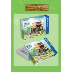 ZHEGAO 00419 non  NHÀ PHONG LAN bộ đồ chơi xếp lắp ráp ghép mô hình Modular Buildings ORCHID GREEN HOUSE Mô Hình Nhà Cửa 2183 khối