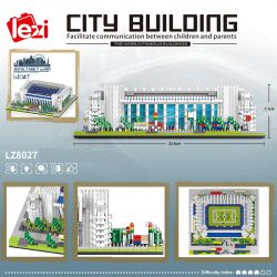 FUN IMAGINATION LZ8027 8027 non  SÂN BÓNG ĐÁ HOÀNG GIA MADRID bộ đồ chơi xếp lắp ráp ghép mô hình Buildings 4030 khối