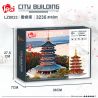 FUN IMAGINATION LZ8023 8023 non  CHÙA LÔI PHONG bộ đồ chơi xếp lắp ráp ghép mô hình Buildings 3235 khối